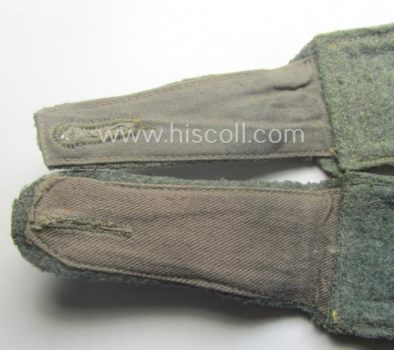 Minimally mis-matched pair of neatly 'cyphered'- (and I deem early- ie. mid-war-period), WH (Kriegsmarine) NCO-type shoulderstraps as was intended for usage by an: 'Unterfeldwebel eines Küsten-Artillerie-Rgts. o. Abtlgs.' — image 5