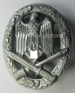 Hardly used 'Allgemeines Sturmabzeichen' (or: General Assault Badge ie. GAB) …