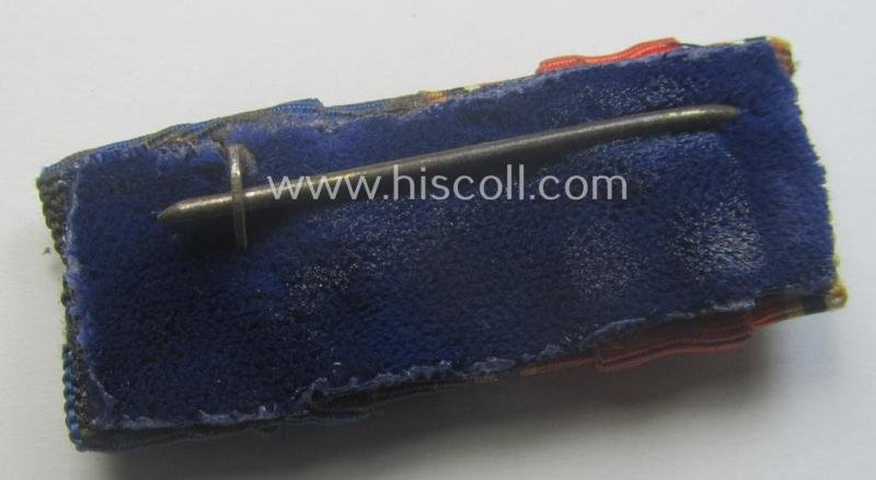 Interesting - and usually encountered! - 2-pieced, WH (Heeres o. KM) ribbon-bar (ie. 'Feld- o. Bandspange') showing two unusally encountered devices — image 2