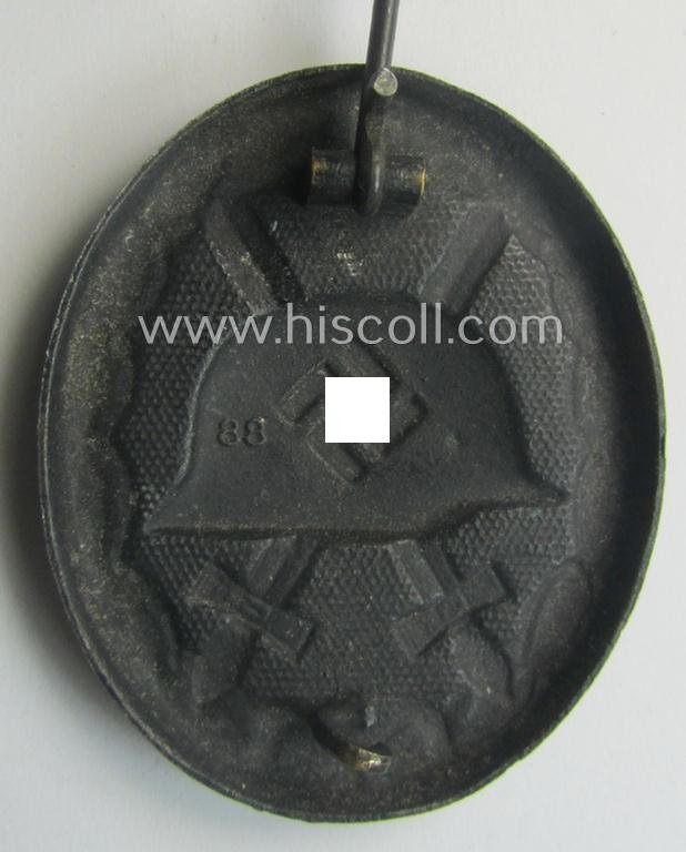 Maker- (ie. '88'-) marked example of a black wound-badge (or: 'Verwundeten-Abzeichen in Schwarz') as being produced by the maker: 'Wener Redo' — image 3