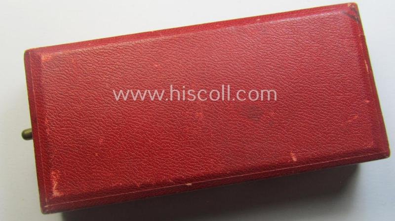 WH Austrian-occupation- (ie. 'Anschluss'-) medal: '13. März 1938' being a very attractive (and hardly tarnished) example that comes stored in its bright-red-coloured- and/or typical non-maker-marked etui as issued — image 8