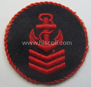 Marine-HJ (ie. 'Marine-Hitlerjugend') arm-badge aka: 'Ärmelabzeichen Reichsseefunkprüfung C' (or naval-HJ, …