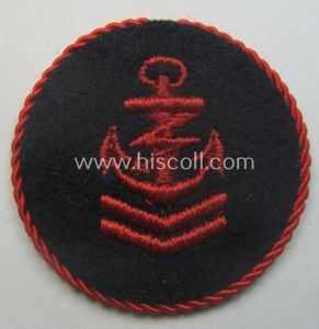 Marine-HJ (ie. 'Marine-Hitlerjugend') arm-badge aka: 'Ärmelabzeichen Reichsseefunkprüfung B' (or naval-HJ, …