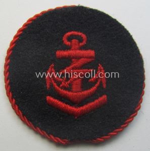 Marine-HJ (ie. 'Marine-Hitlerjugend') arm-badge aka: 'Ärmelabzeichen Reichsseefunkprüfung A' (or naval-HJ, …