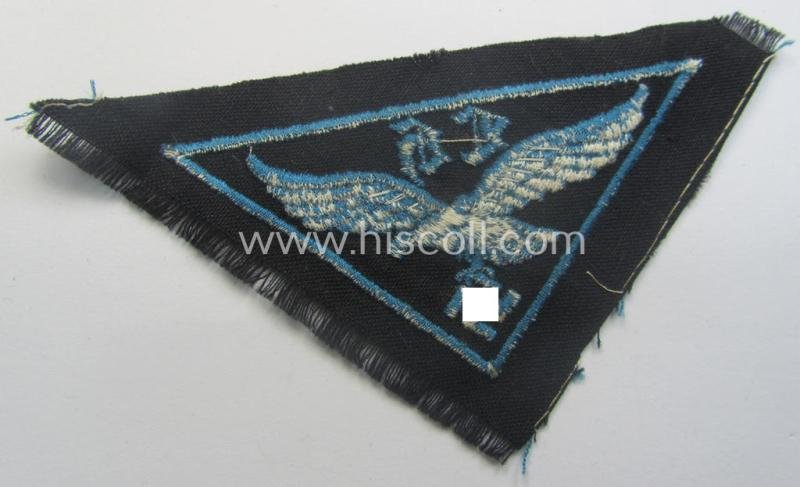 WH (LW- ie. Hitlerjugend-) related, machine-embroidered breast-badge: 'Flakhelfer' — image 2