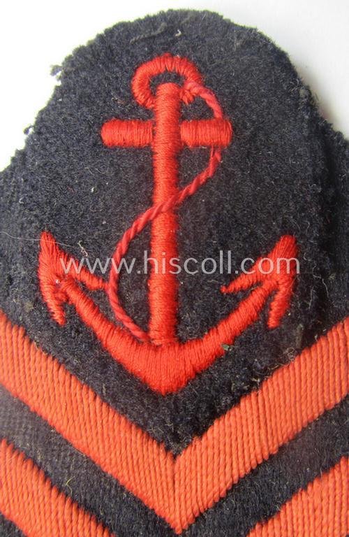 Never before seen - and most certainy scarcely encountered! - specific Marine-HJ (ie. 'Marine-Hitlerjugend') arm-patch comprising of a period-assembled: 'HJ-Seesport-Abzeichen B' and a: 'Sportprüfung-Ärmelabzeichen' — image 2