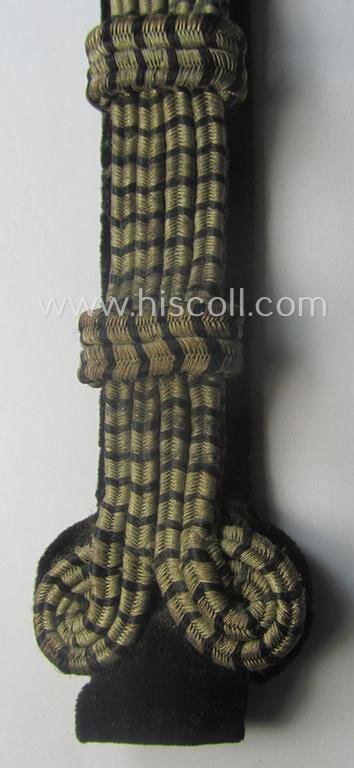 Neat - regrettably single but nevertheless scarcely found! - specific FAD (ie. 'Freiwilligen Arbeitsdienst') officers'-type shoulderboard (being of the pattern as was used in the period between 1932-36) as was intended for a: 'FAD-Oberstfeldmeister' — image 2