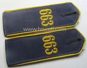 Pair of 'Marine HJ'- (ie. 'naval Hitlerjugend'-) shoulderstraps as intended …