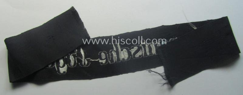 Superb - and truly unusually ie. rarely encountered! - (amongst others) Dutch volunteer-related cuff-title (ie. 'Ärmelstreifen') as was intended for members within the: 'Germanische Jugend' — image 4