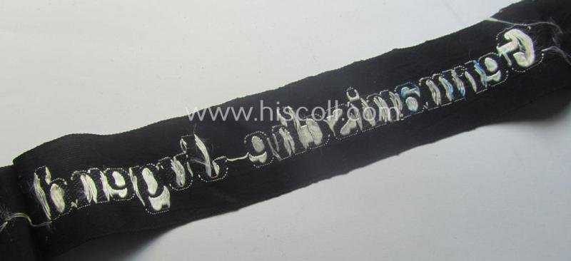 Superb - and truly unusually ie. rarely encountered! - (amongst others) Dutch volunteer-related cuff-title (ie. 'Ärmelstreifen') as was intended for members within the: 'Germanische Jugend' — image 5