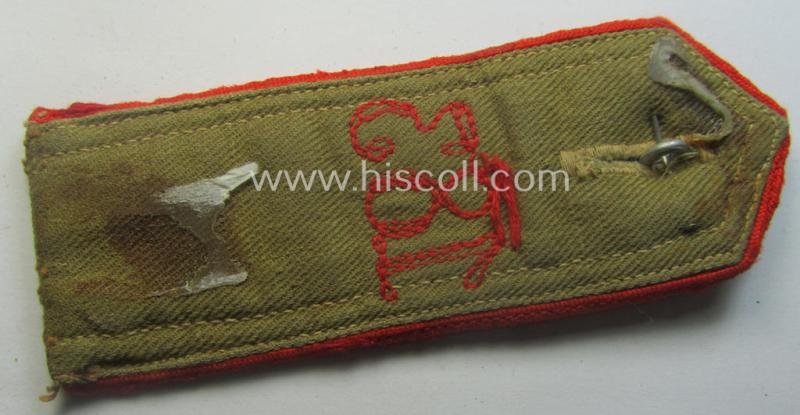 Early-pattern, 'HJ'- (ie. 'Hitlerjugend'-) shoulderstrap for usage by a: 'Hitlerjunge' who was attached to the: 'Oberbann I - Bann 183' (Bann 183 = 'Bann Herford' situated in the 'Gebiet West Westfalen') — image 3