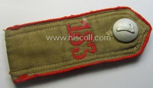 Early-pattern, 'HJ'- (ie. 'Hitlerjugend'-) shoulderstrap for usage by a: 'Hitlerjunge' …