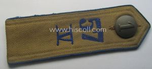 Early-pattern, 'HJ'- (ie. 'Hitlerjugend'-) shoulderstrap for usage by a: 'Hitlerjunge' …