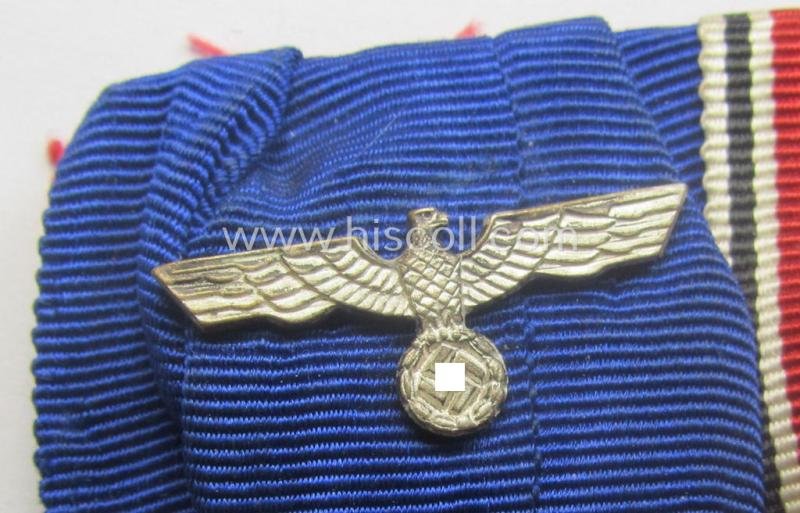 2-pieced, WH (Heeres o. Kriegsmarine) medal-bar (ie.: 'Doppelspange') resp. showing a: 'WH-DA 4. Stufe' and an Austrian 'Anschluss'-medal '1. März 1938' — image 2