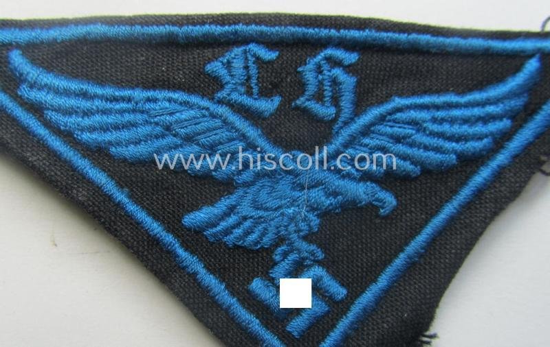 WH (LW- ie. Hitlerjugend-) related, machine-embroidered breast-badge: 'Flakhelfer' — image 2