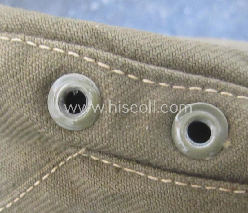 WH (Heeres), 'M41-pattern', tropical-issued field-cap (ie.: 'Tropen-Einheitsfeldmütze') being an (approx.) 57-cms.-sized example that is totally void of a makers'-, date- nor size-designation and that comes in a moderately worn- ie. used, condition — image 5