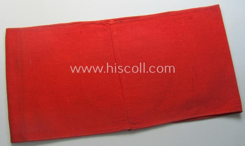 Moderately used and/or worn, linnen-based armband (ie. 'Armbinde') as was intended for usage by the staff of the: 'SA-Wehrmannschaften' (being a worn example that is void of a so-called: 'RzM'-etiket) — image 3