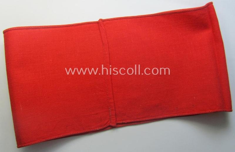 Moderately used and/or worn, linnen-based armband (ie. 'Armbinde') as was intended for usage by the staff of the: 'SA-Wehrmannschaften' (being a worn example that is void of a so-called: 'RzM'-etiket) — image 5