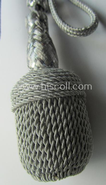 'Standard-issue'-pattern, WH (Heeres o. Luftwaffe) dagger-knot (ie. 'Troddel') being an example that was executed in silver-coloured 'bullion' and that comes in a very nice- (ie. I deem 'virtually mint'-), condition — image 2