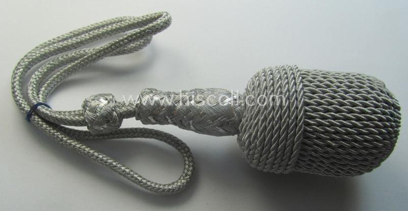 'Standard-issue'-pattern, WH (Heeres o. Luftwaffe) dagger-knot (ie. 'Troddel') being an example that was executed in silver-coloured 'bullion' and that comes in a very nice- (ie. I deem 'virtually mint'-), condition — image 3