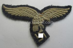 Truly used- ie. worn, WH (Luftwaffe) EM- (ie. NCO-) 'down-tailed'-pattern …
