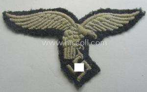 Truly used- ie. worn, WH (Luftwaffe) EM- (ie. NCO-) 'down-tailed'-pattern …
