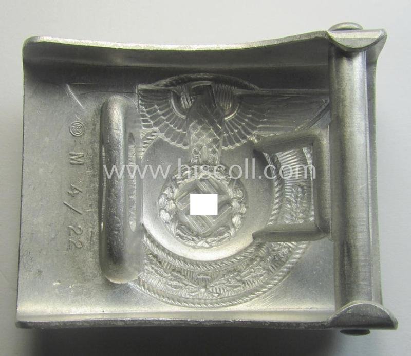 Stunning - and actually rarely encountered! - 'SA-Wehrmannschaften' belt-buckle being a clearly maker- (ie. 'RzM M4/22'-) marked example that comes in an overall wonderful- (ie. 'virtually mint'!-), condition — image 2