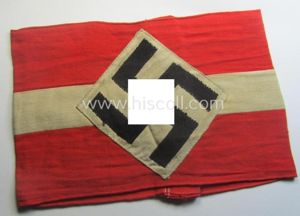 'Standard-issued'-pattern (ie. entirely woven) pattern, bright-red-coloured HJ- (ie. 'Hitlerjugend'-) related …