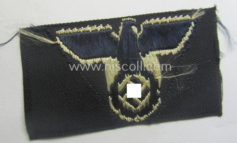 Unusual, so-called: 'DAF'- (ie. 'Deutsche Arbeitsfront'-) ie.: 'Werkschar'-related side-cap- (ie. 'Lagermütze'-) eagle as executed in the neat 'BeVo'-weave pattern — image 3