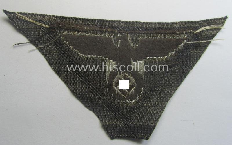 SA-related cap-eagle as was intended for the: 'Lagermütze' (ie. side-cap) being an example as woven on a typical brownish-coloured background and as such intended for generic 'SA'-usage — image 3