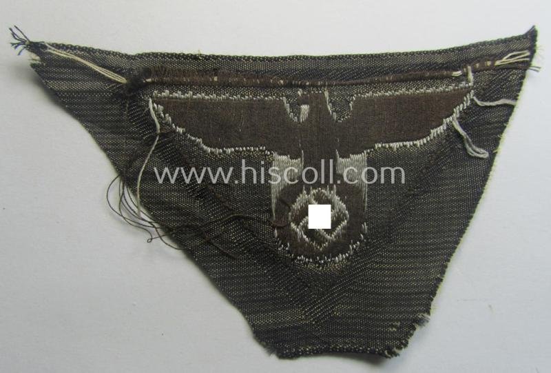 SA-related cap-eagle as was intended for the: 'Lagermütze' (ie. side-cap) being an example as woven on a typical brownish-coloured background and as such intended for generic 'SA'-usage — image 3