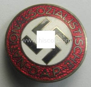 'N.S.D.A.P. - Parteiabzeichen' showing the makers'-designation: 'RzM' and/or: 'M1/9'