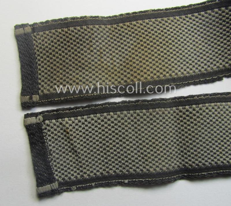 Truly used- and/or worn, Waffen-SS 1943/44-pattern cuff-title (ie. 'Ärmelstreifen') as executed in typical 'BeVo'-weave-pattern as was intended for a member within the: 17. SS-Pz-Gren.-Division 'Götz von Berlichingen' — image 6
