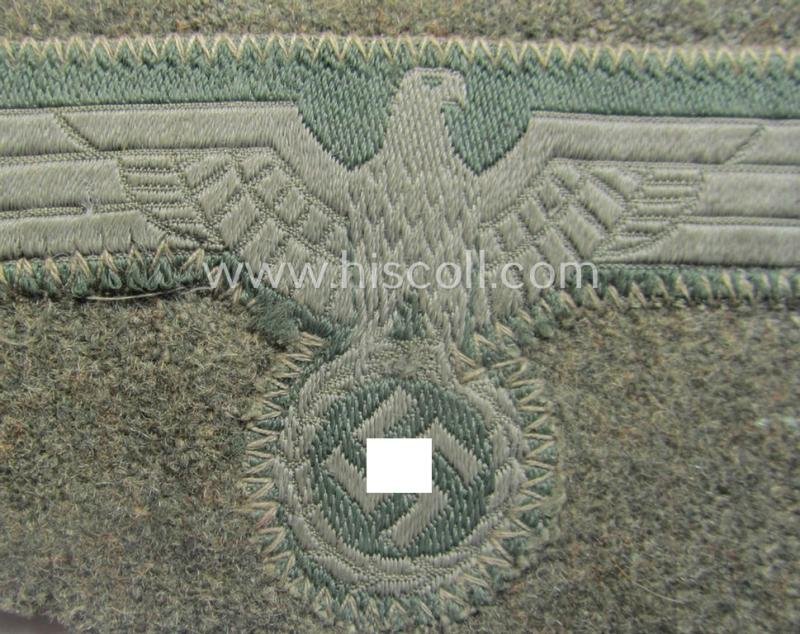 'Cut-out of a tunic' - WH (Heeres) EM- (ie. NCO-) type breasteagle (ie. 'Brustadler für Mannschaften und Unteroffiziere des Heeres') — image 2
