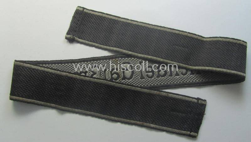 Minimally used and/or worn, Waffen-SS cuff-title (ie. 'Ärmelstreifen') as executed in neat 'BeVo'-weave pattern as intended for a member serving within the: 'SS-Geb.Jäger-Regiment 12' - 'Michael Gaißmair' — image 4