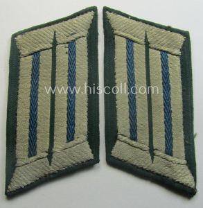 Moderately used pair of WH (Heeres) (later-war-pattern) officers'-type collar-tabs (ie. …