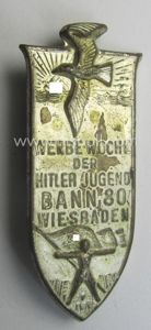 HJ (ie. 'Hitlerjugend') related 'tinnie' ie. 'Veranstaltungsabzeichen' being a maker- …