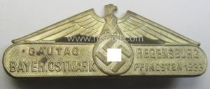 Unusual, silver-toned, N.S.D.A.P.-related day-badge (ie. 'tinnie') being a non-maker-marked example …