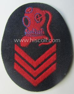Rarely found WH (Kriegsmarine) neatly machine-embroidered, so-called: career- ie. specialist-armbadge …