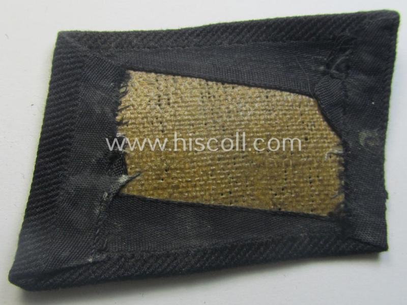 Waffen-SS - so-called: 'BeVo'-woven, enlisted-mens'- (ie. NCO-) type so-called: 'runes'-collar-tab as was intended for usage by the soldiers (ie. NCOs) of the Waffen-SS throughout the war — image 3