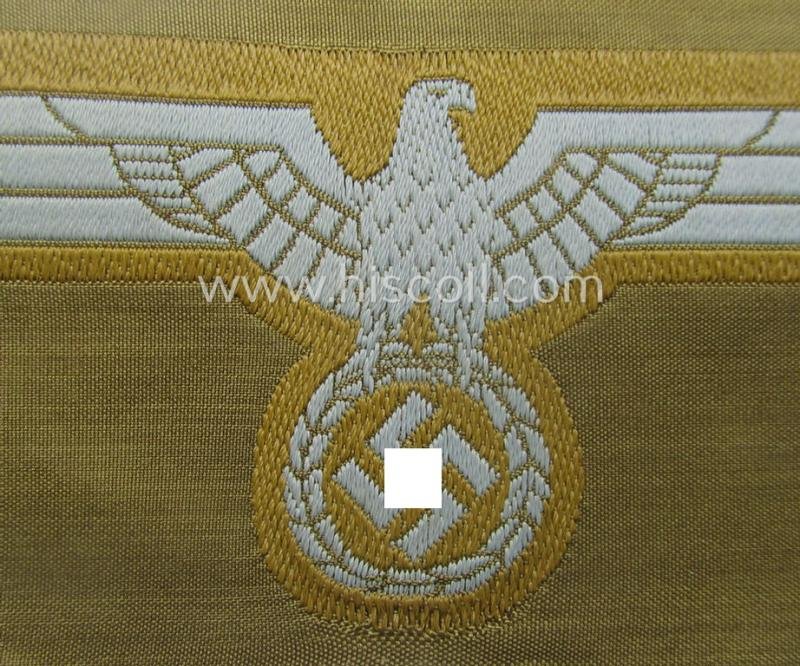 WH (Heeres) 'tropical-issue' (ie. DAK or: 'Deutsches Afrika Korps'-related-) breasteagle, as executed in neat so-called: 'BeVo'-weave style that comes in a 'virtually mint- ie. unissued'-, condition — image 3