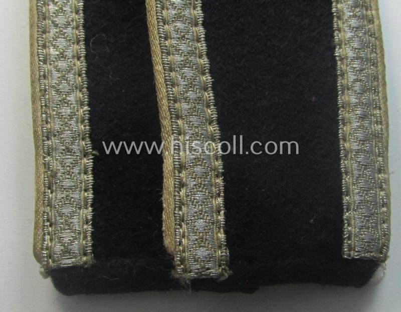 Pair of Waffen-SS NCO-type shoulderstraps as piped in the white-coloured branchcolour as was intended for usage by an: 'SS-Unterscharführer' who served within the: 'Waffen-SS Infanterie-Trpn.' — image 2