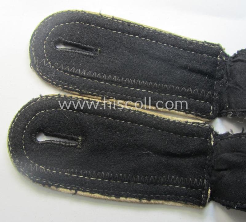 Pair of Waffen-SS NCO-type shoulderstraps as piped in the white-coloured branchcolour as was intended for usage by an: 'SS-Unterscharführer' who served within the: 'Waffen-SS Infanterie-Trpn.' — image 4
