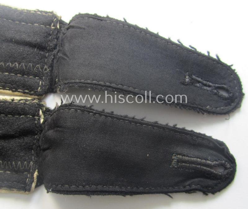 Pair of Waffen-SS NCO-type shoulderstraps as piped in the white-coloured branchcolour as was intended for usage by an: 'SS-Unterscharführer' who served within the: 'Waffen-SS Infanterie-Trpn.' — image 5