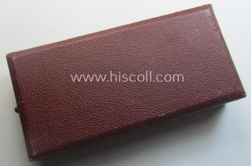 Hardly used, WH Czech-occupation- (ie. 'Anschluss'-) medal: '1. Oktober 1938' that comes stored in its bordeaux-red-coloured- and/or non-maker-marked etui as issued — image 7