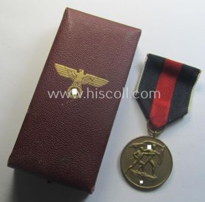 Hardly used, WH Czech-occupation- (ie. 'Anschluss'-) medal: '1. Oktober 1938' …
