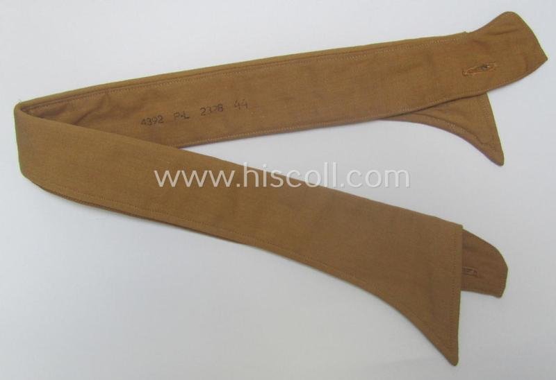 'Virtually mint- ie. unissued', N.S.D.A.P. 'standard-issue'-pattern, beige-brown- (ie. 'braunes'-) coloured: 'under-the-tunic'-shirt (ie. 'Braunhemd nach Vorschrift') with its removable collar and period 'RzM'-tag still attached — image 8