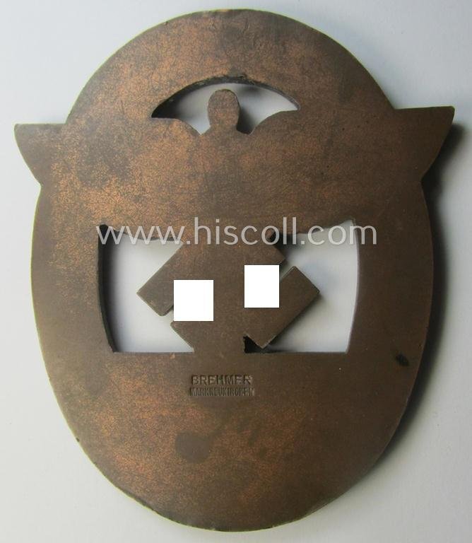 Detailed and pronounced, N.S.F.K.-related plaque (ie. 'Erinnerungs- o. nichttragbare Plakette') as was issued to commemorate a specific meeting ie. national rally entitled: 'N.S.F.K. Ostlandflug - 20.u.21.5.39 - NS-Fliegerkorps' — image 4