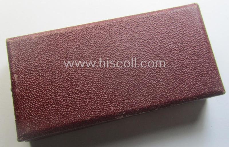 Hardly used, WH Czech-occupation- (ie. 'Anschluss'-) medal: '1. Oktober 1938' that comes stored in its bordeaux-red-coloured- and/or non-maker-marked etui as issued — image 8