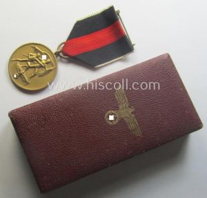 Hardly used, WH Czech-occupation- (ie. 'Anschluss'-) medal: '1. Oktober 1938' …